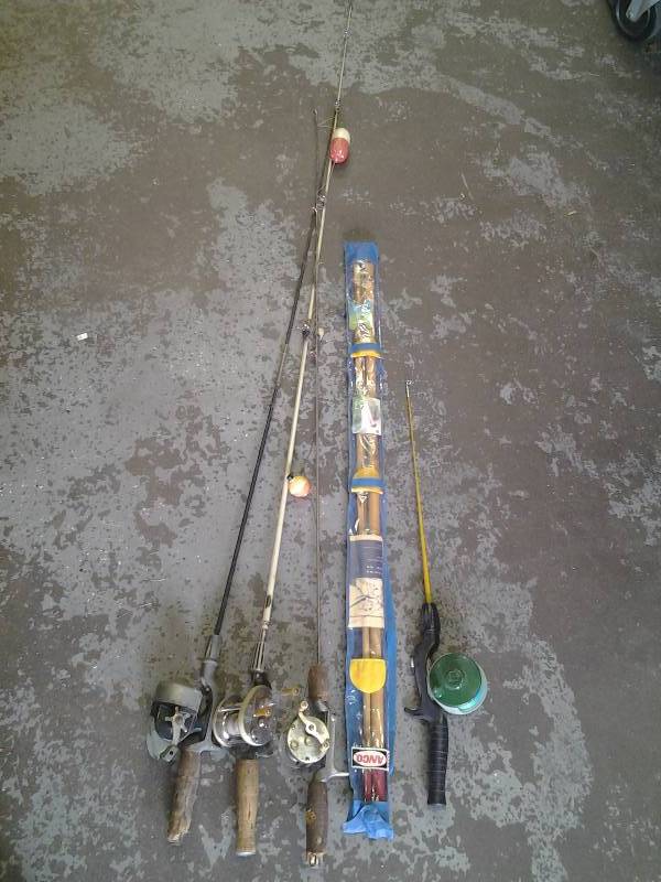 3-RodReel Combo, Ice Fishing Combo, Cane Pole