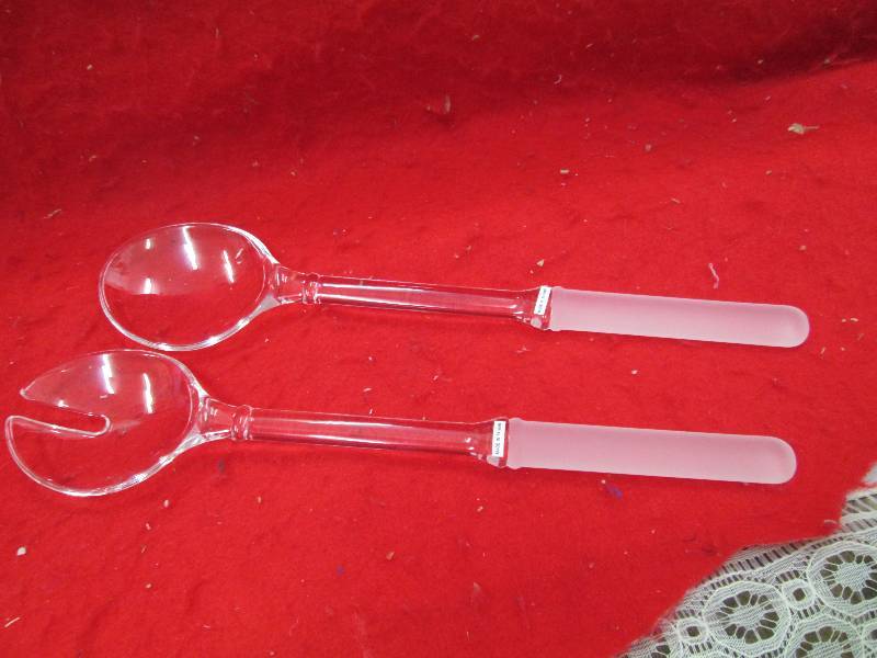 Princes house Acrylic salad servers...