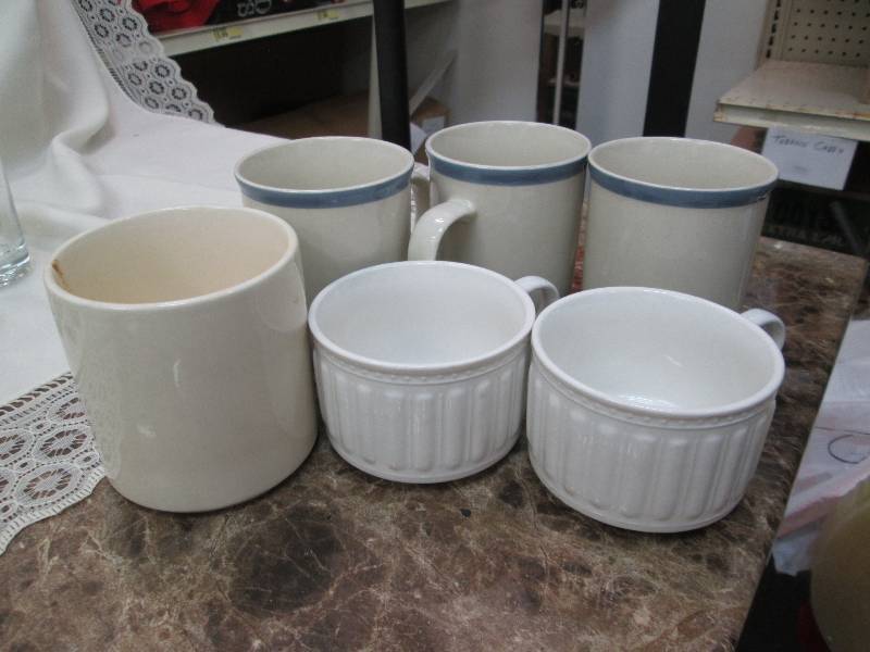 Assortment of coffee cups...