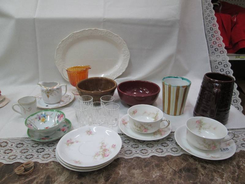 Assortment of coffee mugs, tea cups...