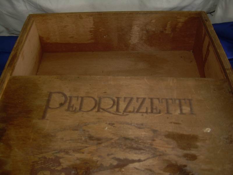 vintage pedrizzeth wooden box