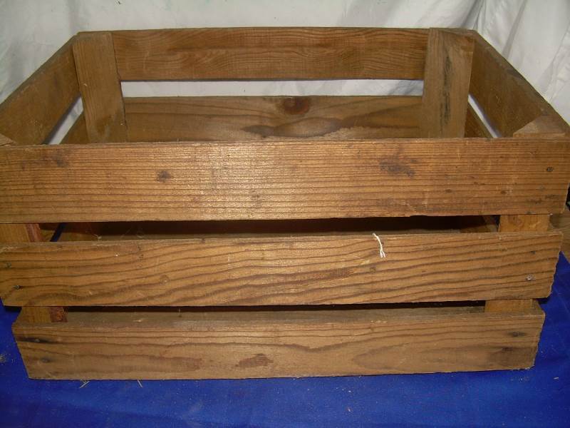 wooden slated crate