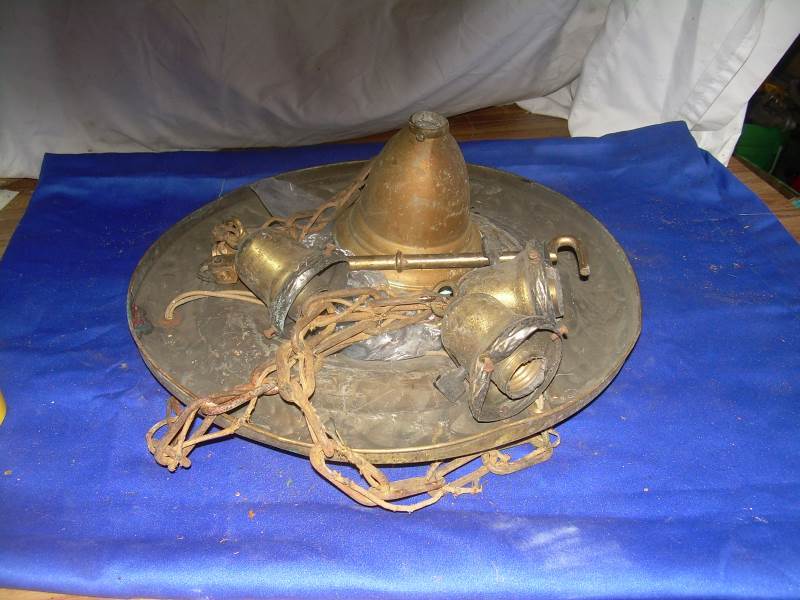 misc brass light pieces