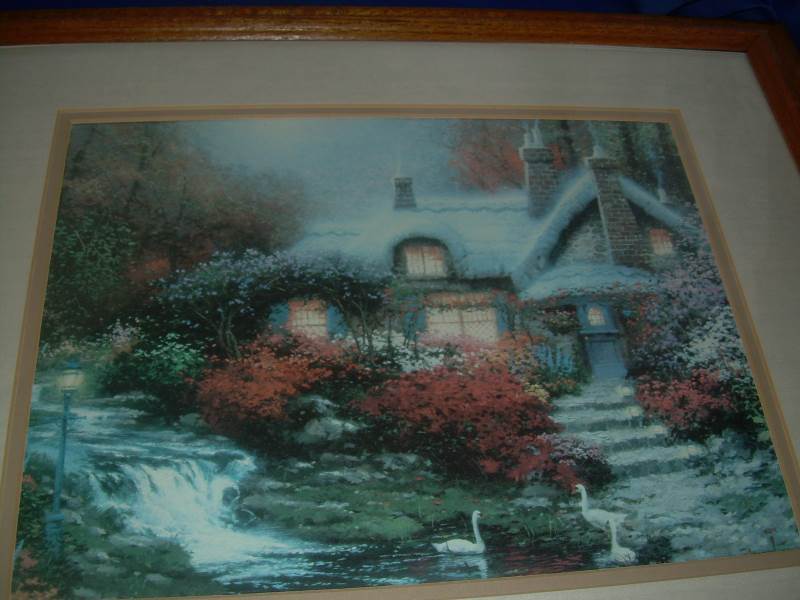 oak framed picture