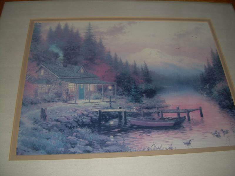 oak framed picture
