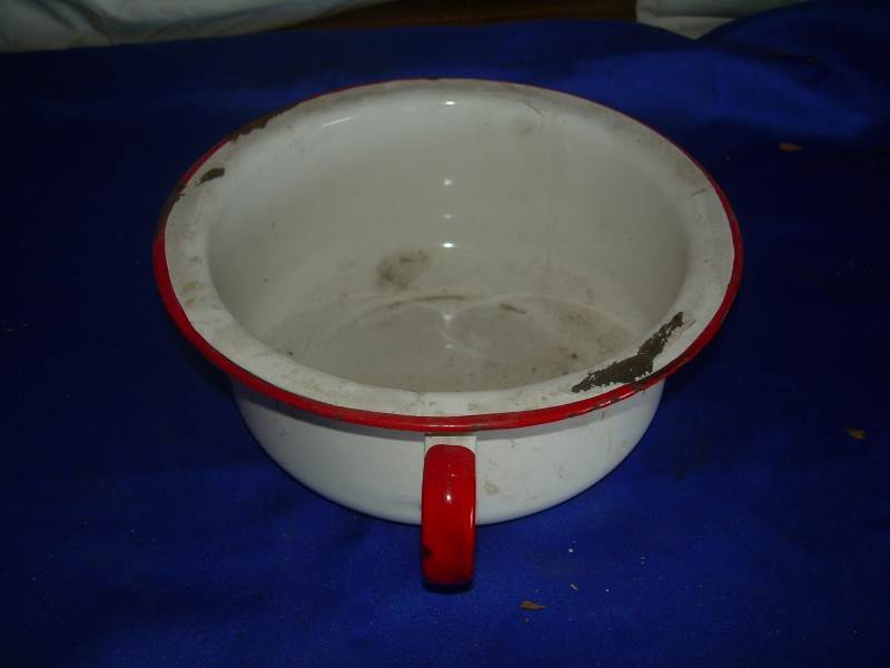vintage metal pot