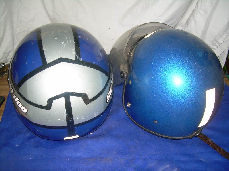 2 helmets
