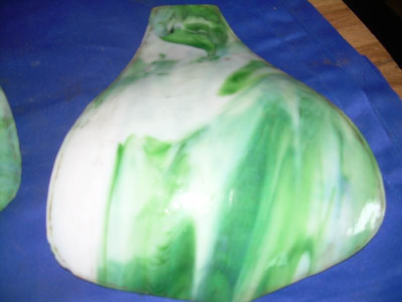 stained glass pieces