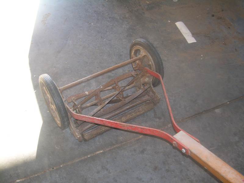 Vintage push lawn mower ace special