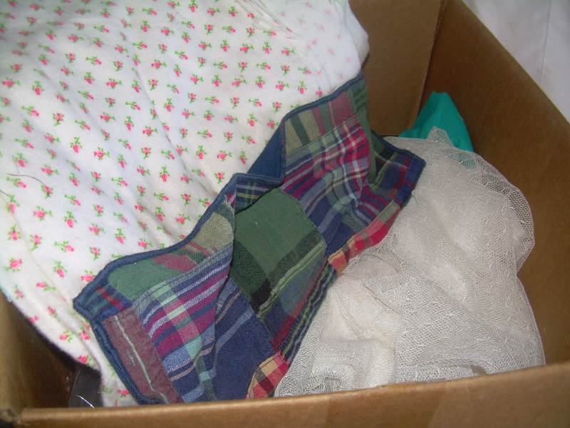 crafting supplys and fabric