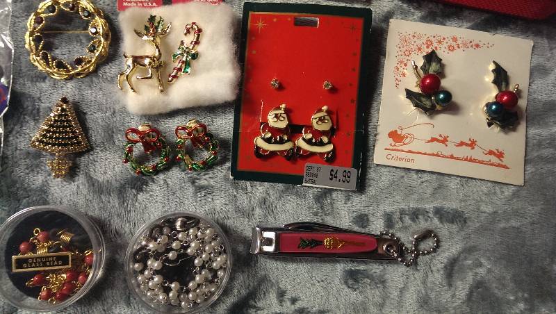 Pierced earrings, bracelets ( some 14K gold)