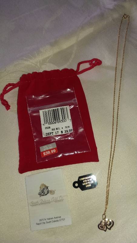 South Dakota gold necklace