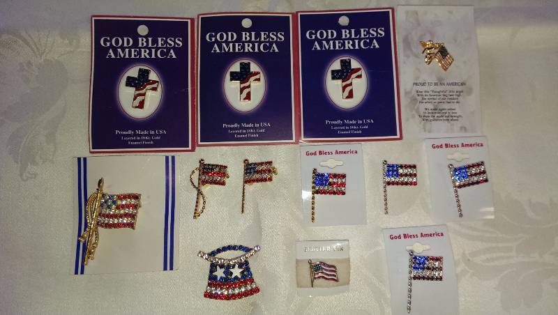 Variety of flag pins