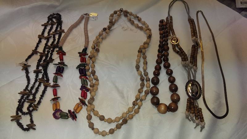 Variety of beaded necklaces