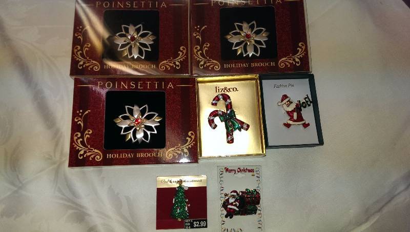 Variety of Christmas jewelry