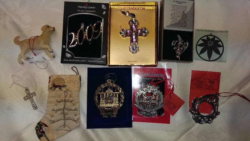 Variety of Christmas ornaments