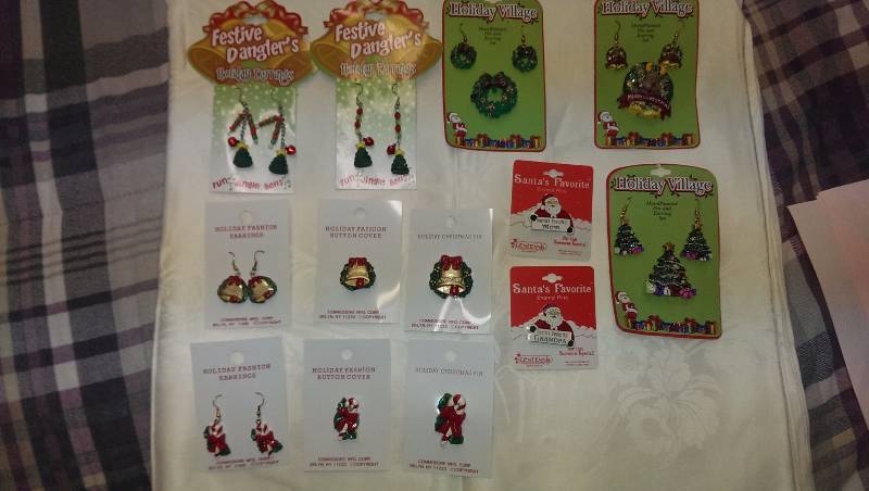 Variety of Christmas jewelry