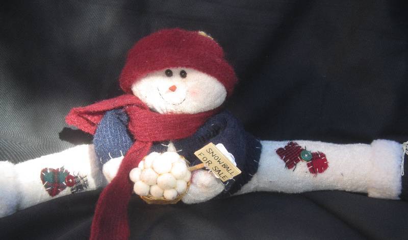 lot 409 image: Snowman Door Draft Stopper