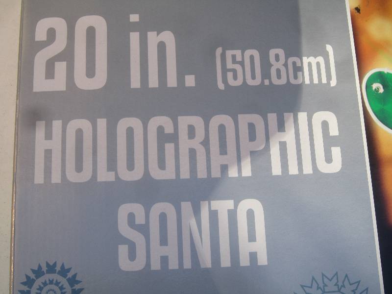 lot 417 image: NEW 20 Holographic Santa 100 Lights
