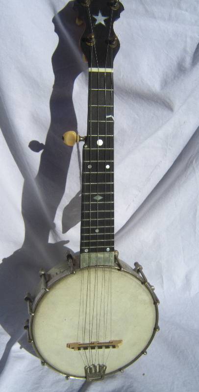 lot 626 image: White Lady Pony Banjo - restored and refurbished to playable condition.