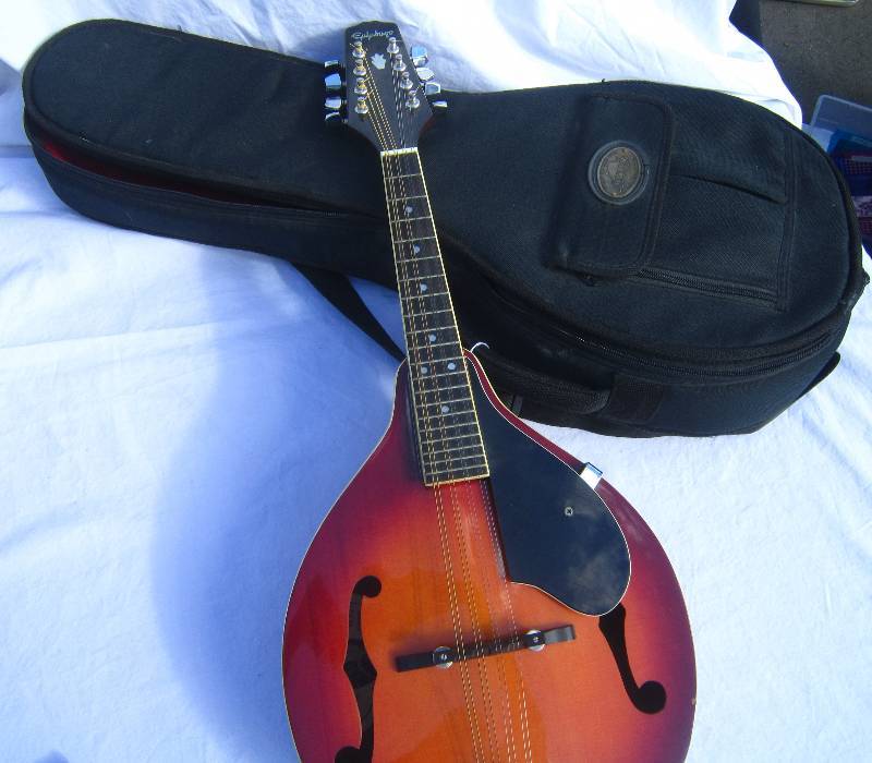 lot 675 image: Epiphone A Style Mandolin with Padded Case.