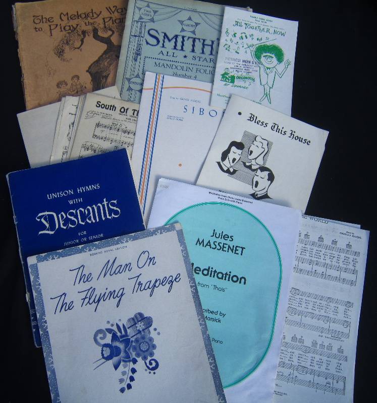 lot 710 image: Lot of Music Books and Sheet Music
