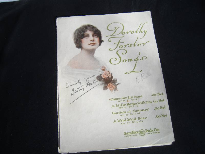 lot 718 image: Sheet Music Dorothy Forester Songs.