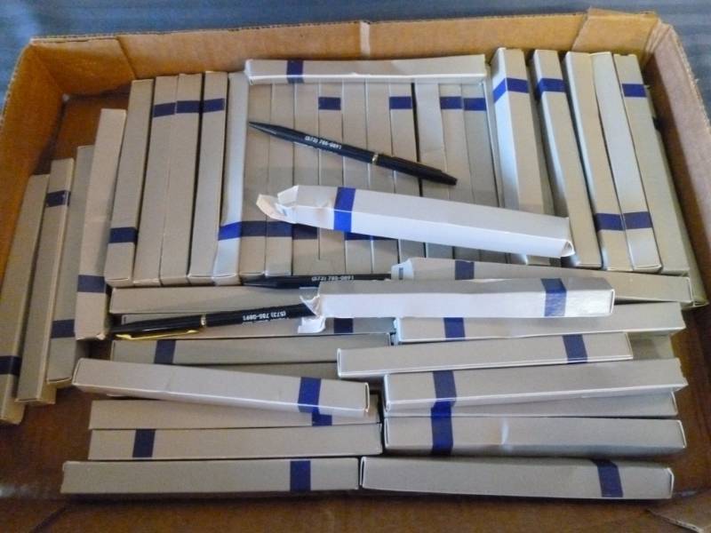 lot 110 image: Advertisement Pens