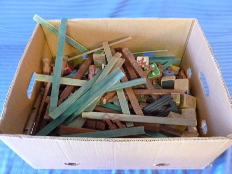 lot 117 image: Vintage Wooden Blocks