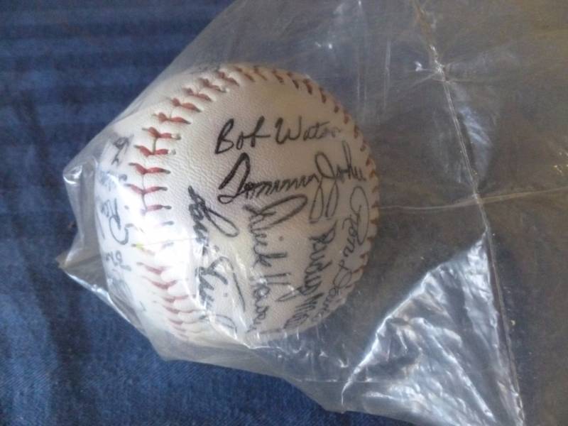 lot 121 image: Replica Autographed Baseball