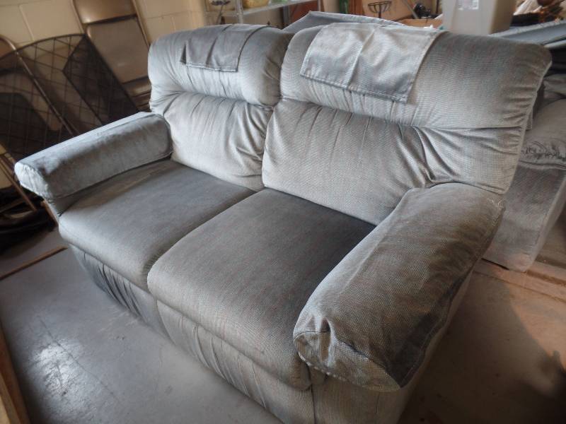 lot 12 image: Reclining love seat