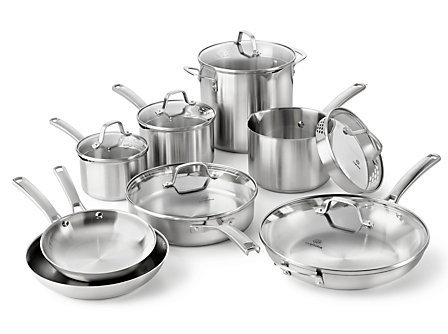 Calphalon Classic 14-Pc. Stainless Steel Cookware Set retail $399