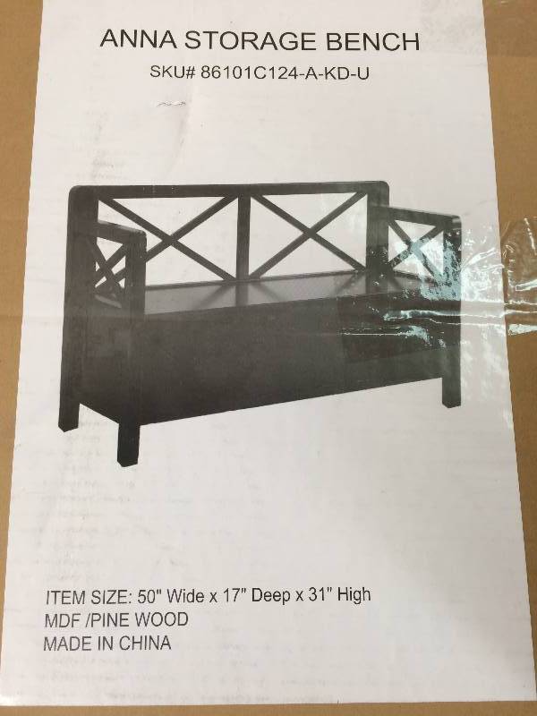 Anna Storage Bench retail $249