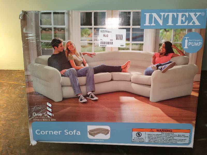 Intex Inflatable Corner Sofa - Tan retail $149