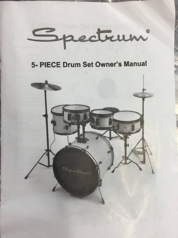 Spectrum 5-Pc. Drum Set retail $326