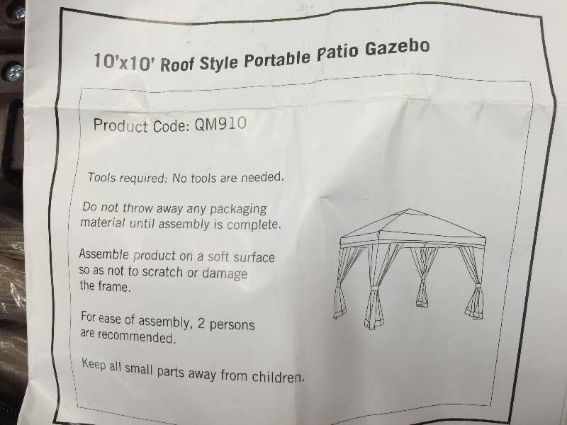Brand new alcove 10 x 10 Gazebo retail $279