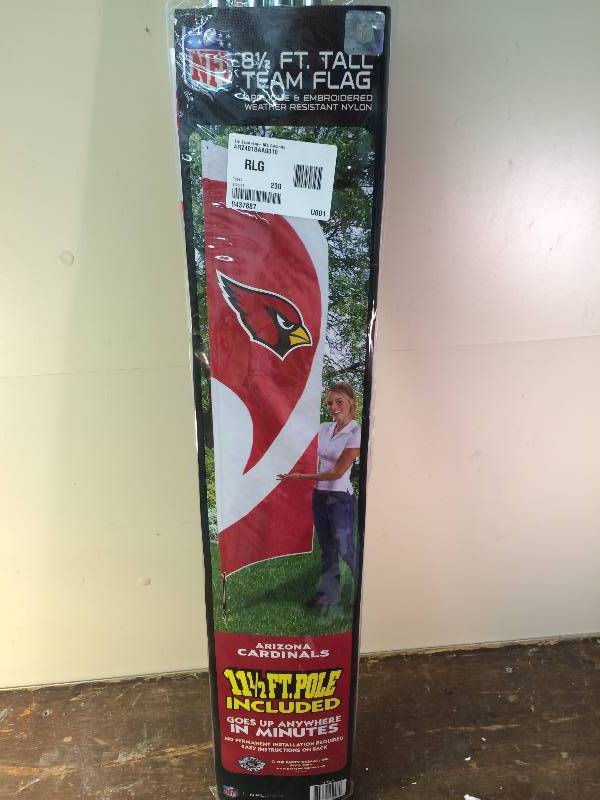 cardinals 8.5-Ft. NFL Team Logo Flag retail $89