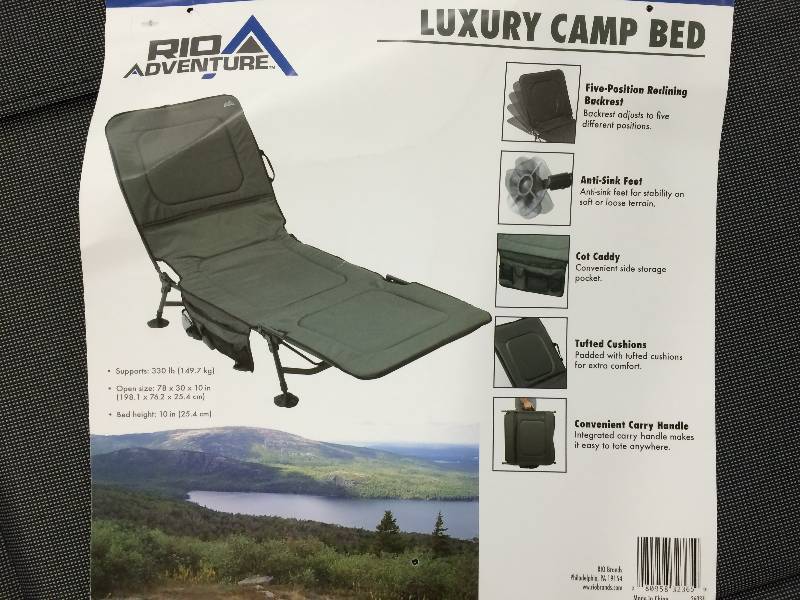 GCI Outdoor Cushioned Folding Camp Bed retail $99