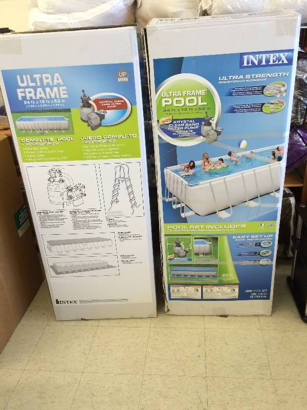 Intex 24 x 12 x 52 Ultra Frame Pool retail $1,200
