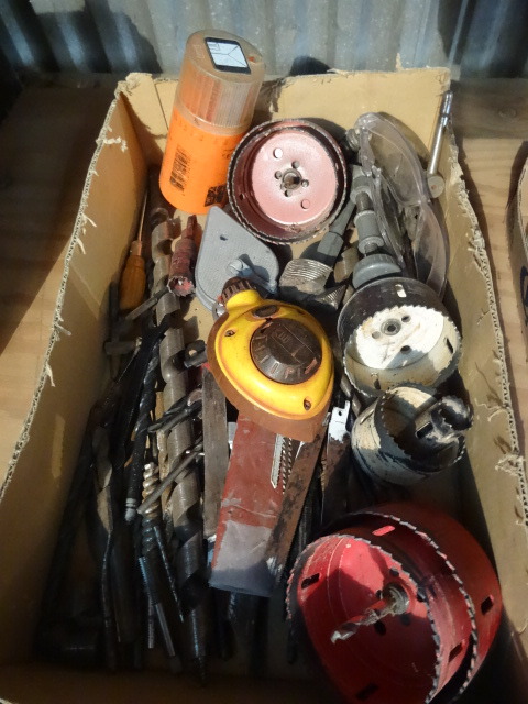 Tray of Hole Saws, Drill Bits Etc..