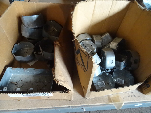 Shelf of Metal Boxes