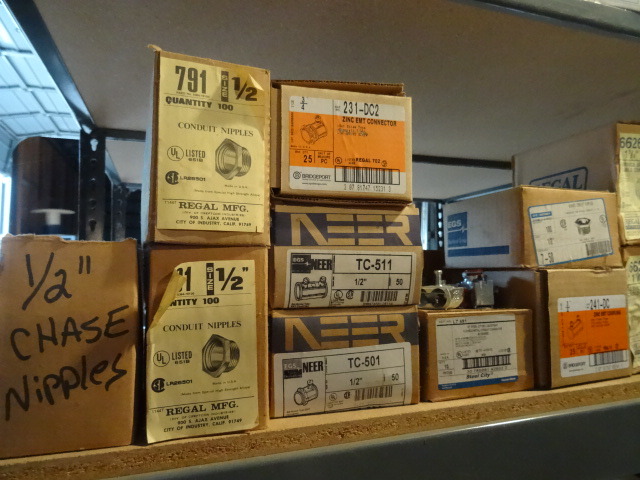 Shelf of Misc Fittings & Etc..