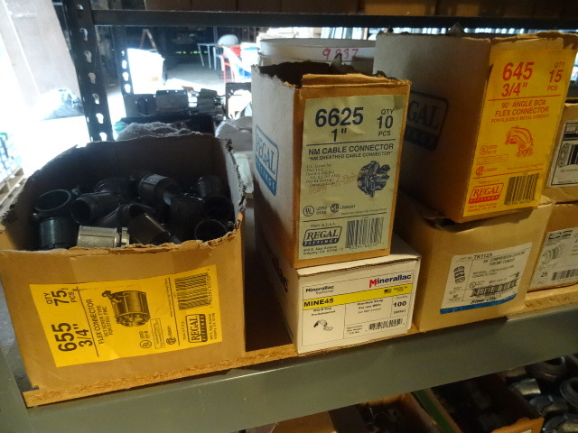 Shelf of Misc Fittings & Etc..