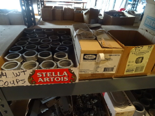 Shelf of 1 14 Elect. Fittings