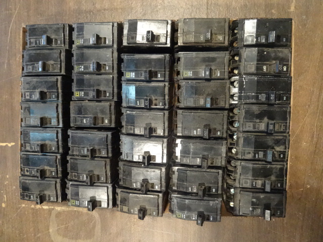 Tray of Misc Circuit Breakers