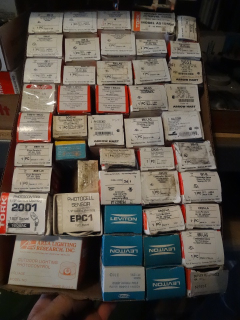 Shelf of Misc Electrical Devices