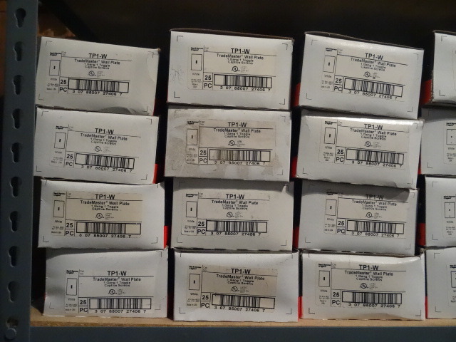 Shelf of Plastic SwitchesPlates