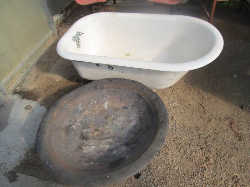 Cast Iron Tub and Fire Pit