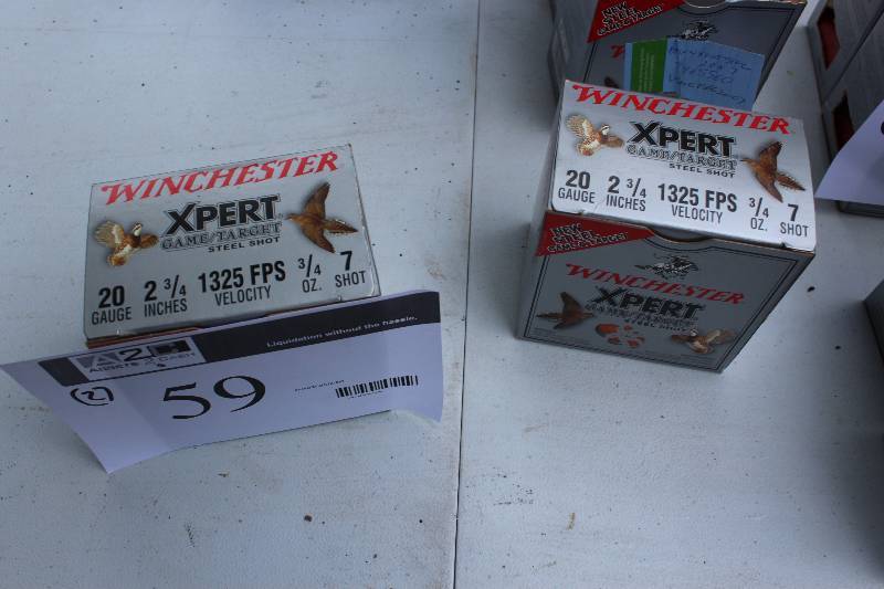 Box Lot of (2) Winchester Xpert 20Gauge Shotgun Shells.  25 Shells Per Box