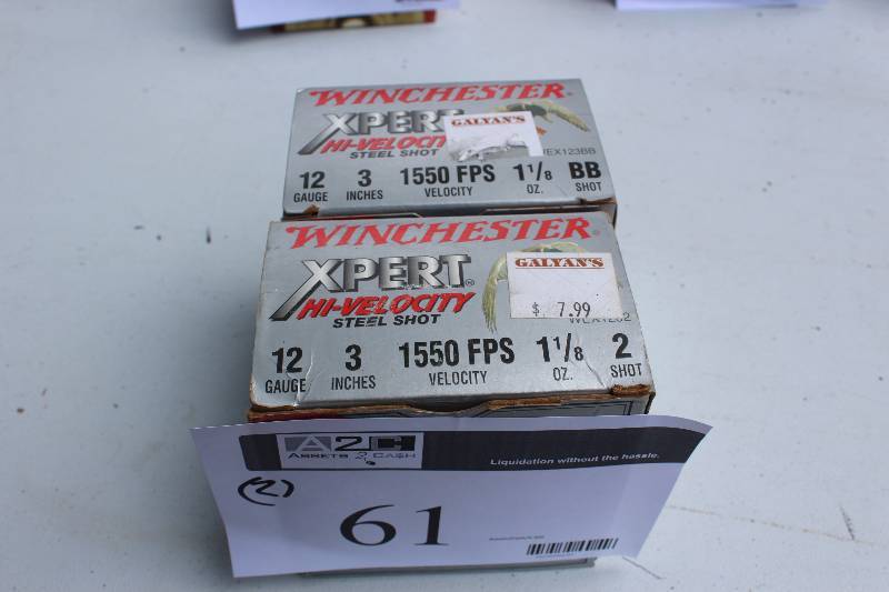 Box Lot of (2) Winchester Xpert 12-Gauge Shotgun Shells.  25 Shells Per Box
